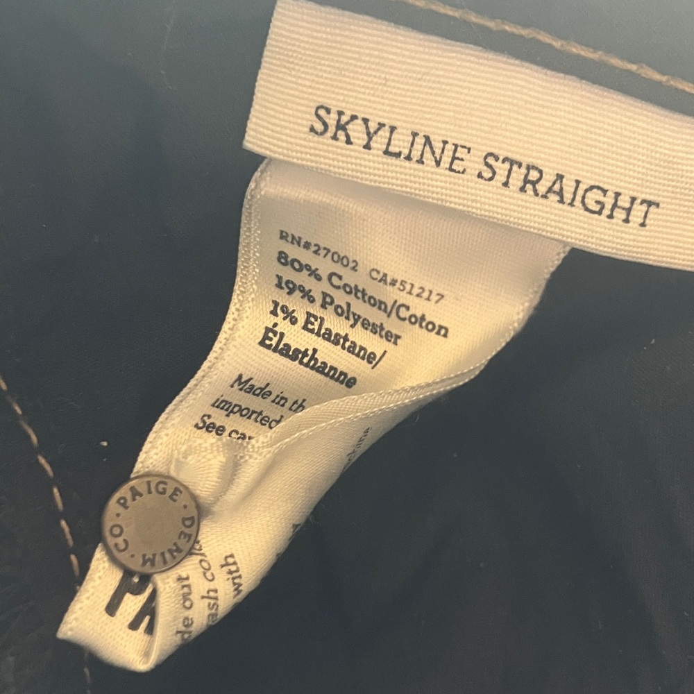 PAIGE Indigo Stream Mid Rise Straight Leg Jeans 26 - Picture 13 of 13